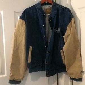 VINTAGE denim and canvas jacket Sun Com M